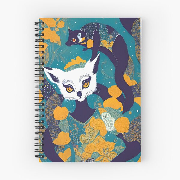 Item preview, The Lemur Dreamkeeper Vintage Floral Magical Animal designed and sold by FriskyLemur.