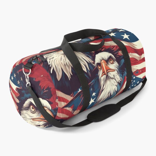 Item preview, Bald Eagles and American Flag Illustration designed and sold by aweartome.