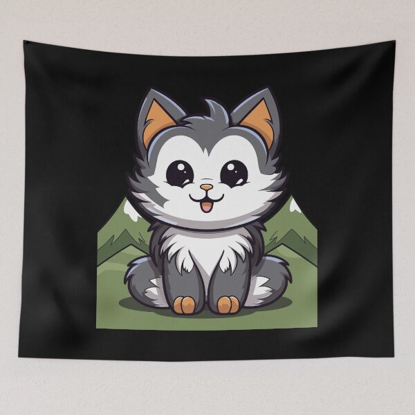 Item preview, Norwegian Forest Kawaii Cat Kitten Cute T-Shirt designed and sold by Digital-Art-Co.