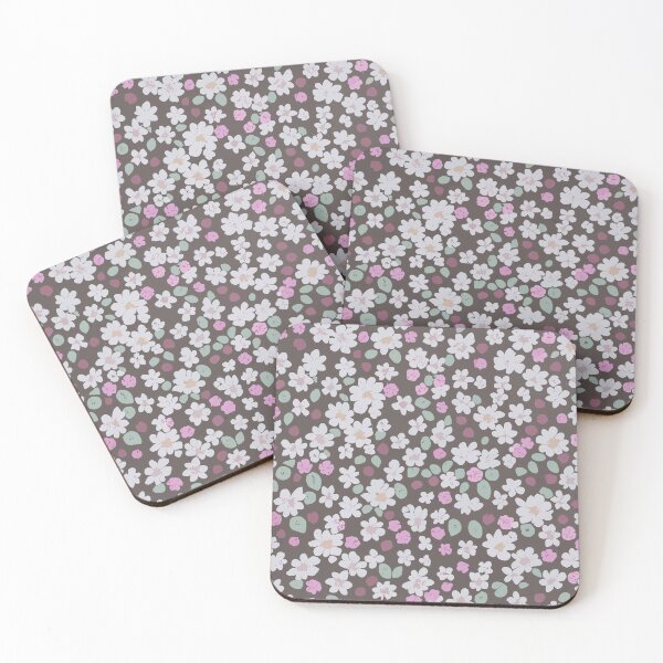 Item preview, Ditsy Flowers with Little Green Leaves designed and sold by SamJanner.