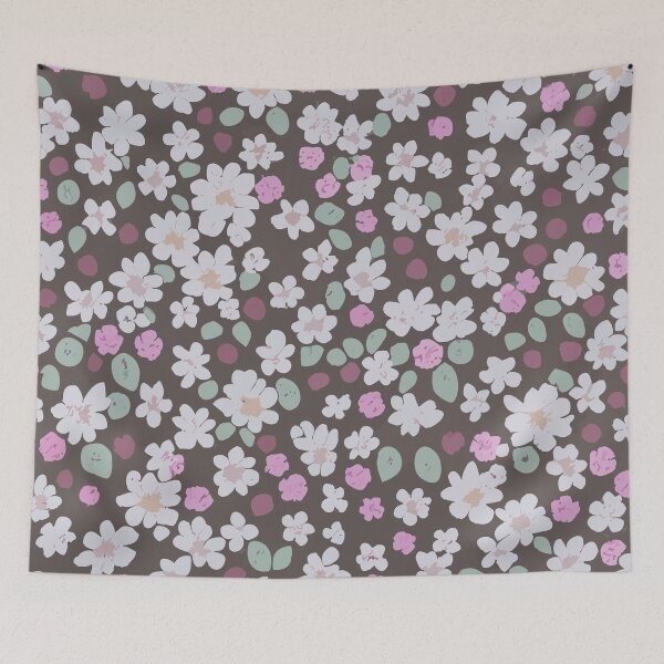 Item preview, Ditsy Flowers with Little Green Leaves designed and sold by SamJanner.