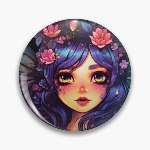 Item preview, Magical Fairy with Pink Flowers and Butterfly Wings designed and sold by 20th-eclipse.