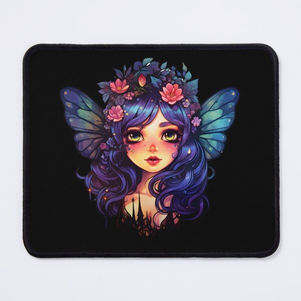 Item preview, Magical Fairy with Pink Flowers and Butterfly Wings designed and sold by 20th-eclipse.