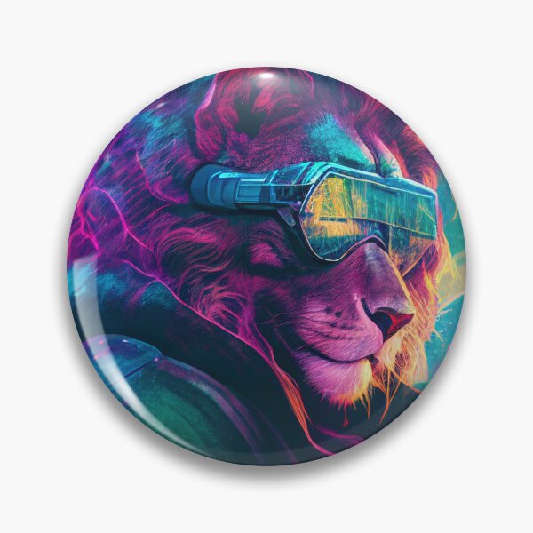 Item preview, S1-001 Cyber Beasts Series: Cyberpunk Lion  designed and sold by Apainterio.