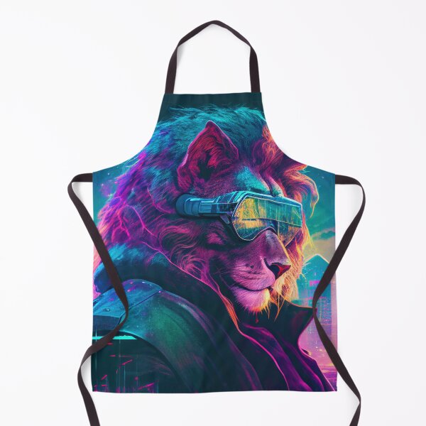Item preview, S1-001 Cyber Beasts Series: Cyberpunk Lion designed and sold by Apainterio.