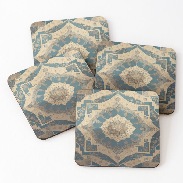 Item preview, Geometric Masterpiece: Vintage-style Persian Rug Inspired Digital Art designed and sold by AFUNARTZ.