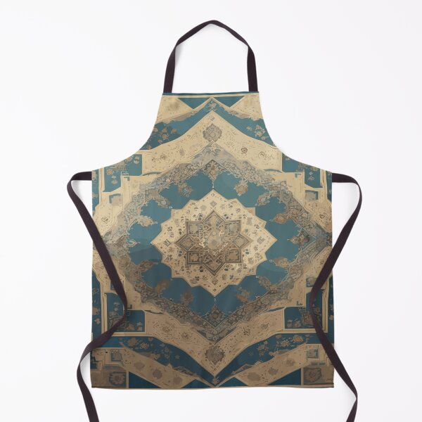 Item preview, Geometric Masterpiece: Vintage-style Persian Rug Inspired Digital Art designed and sold by AFUNARTZ.