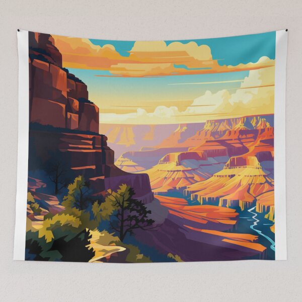 Item preview, A Pop Art Travel Print of the Grand Canyon - Arizona designed and sold by StudioRedKoala.