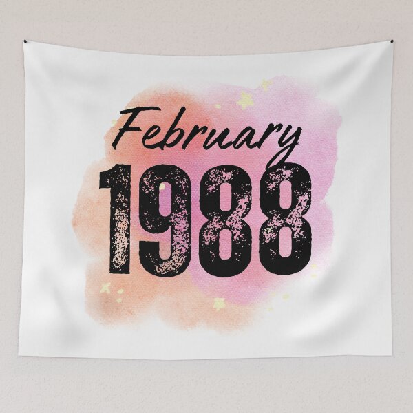 Item preview, February 1988 Birthday designed and sold by NumbersFort.