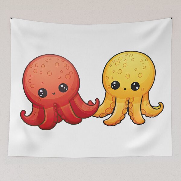 Item preview, Two Kawaii Octopi designed and sold by MagicArtig.