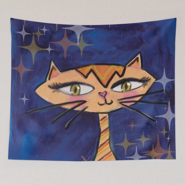 Item preview, Cat You Called? Happy Cat Art for Happy Cats Sketchbook Cats Brenda Knoll designed and sold by Brenda  Knoll.