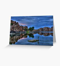 Barely Sunset At The Dells Greeting Card