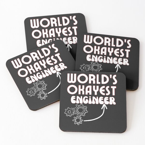 Item preview, World's okayest engineer Funny Engineering  designed and sold by unique things.