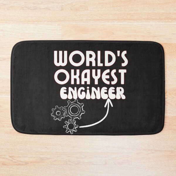 Item preview, World's okayest engineer Funny Engineering  designed and sold by unique things.