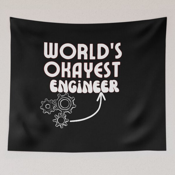 Item preview, World's okayest engineer Funny Engineering  designed and sold by unique things.