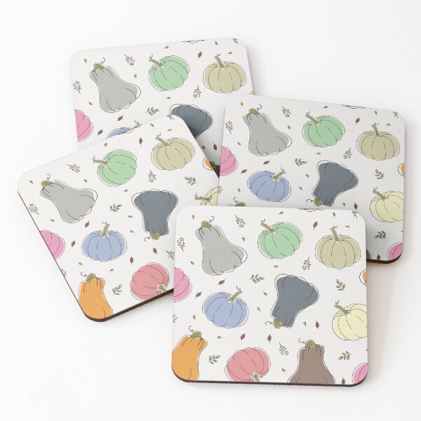 Item preview, Pumpkins of different shapes and sprigs of plants designed and sold by WonderworkLI.