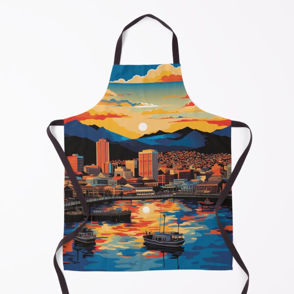 Item preview, A Pop Art Travel Print of Hobart - Australia designed and sold by StudioRedKoala.