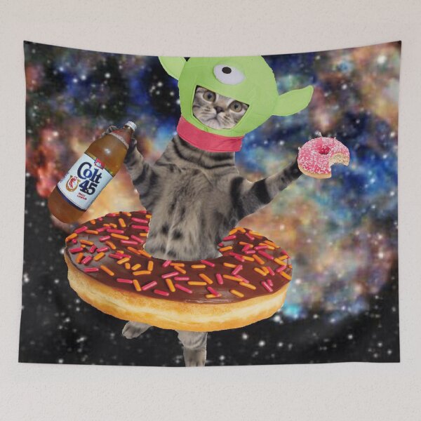 Item preview, drunk alien kat designed and sold by taco-elgato.