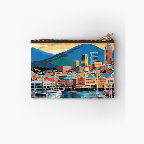 Item preview, A Pop Art Travel Print of Hobart - Australia designed and sold by StudioRedKoala.
