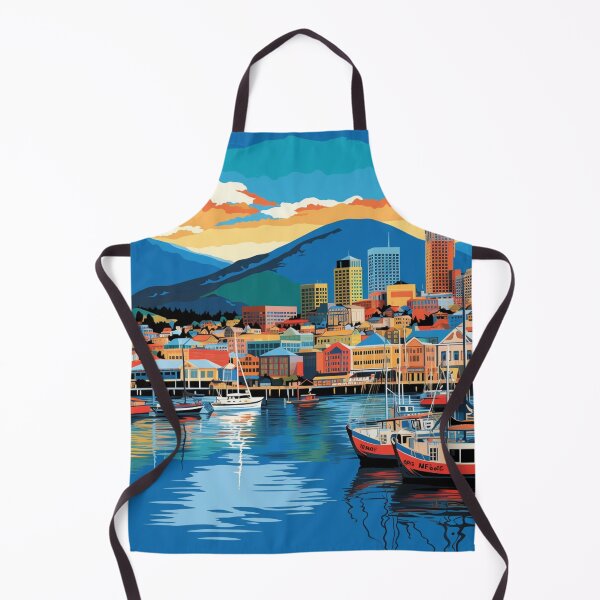 Item preview, A Pop Art Travel Print of Hobart - Australia designed and sold by StudioRedKoala.