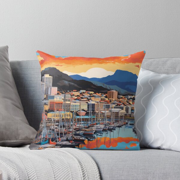 Item preview, A Pop Art Travel Print of Hobart - Australia designed and sold by StudioRedKoala.