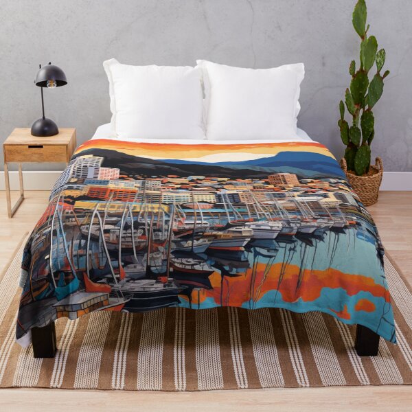 Item preview, A Pop Art Travel Print of Hobart - Australia designed and sold by StudioRedKoala.