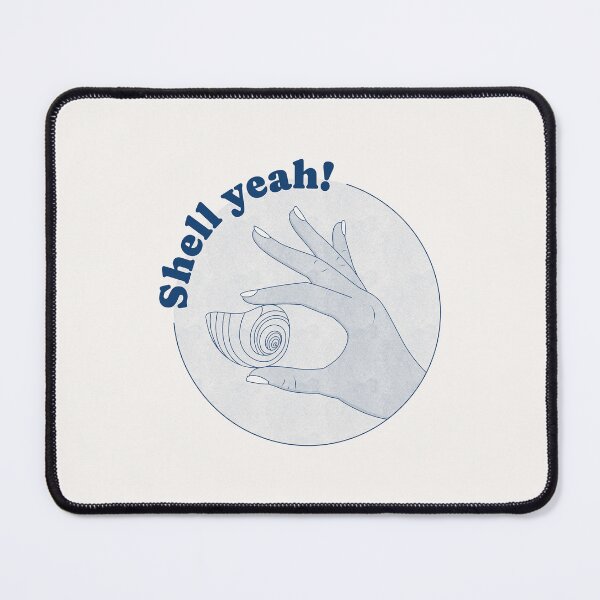 Item preview, Shell yeah! (navy blue with halftone shading) designed and sold by justwaterthanks.