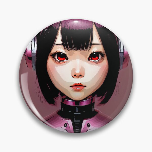 Item preview, Hot Pink Cyborg with headphone - Pop Art designed and sold by SpartanDStore.
