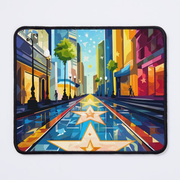 Item preview, A Pop Art Travel Print of the Walk of Fame in Los Angeles - California designed and sold by StudioRedKoala.