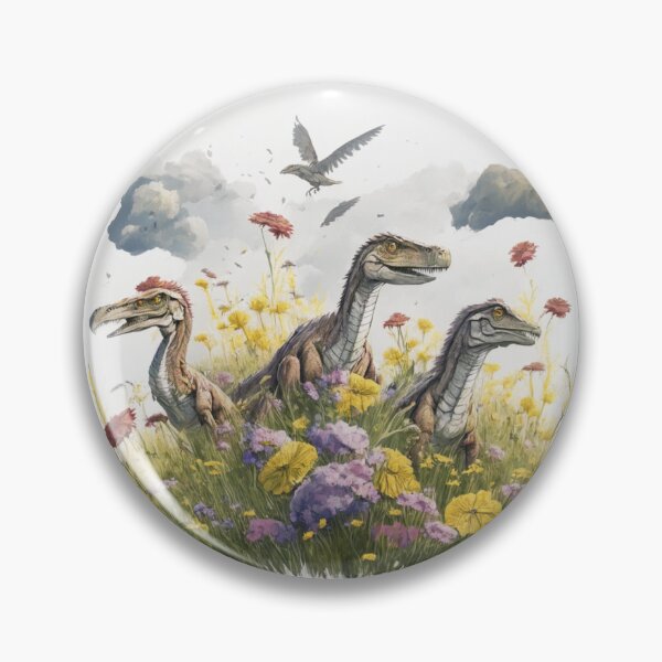 Item preview, Velociraptors in a Meadow designed and sold by HolidayBug.