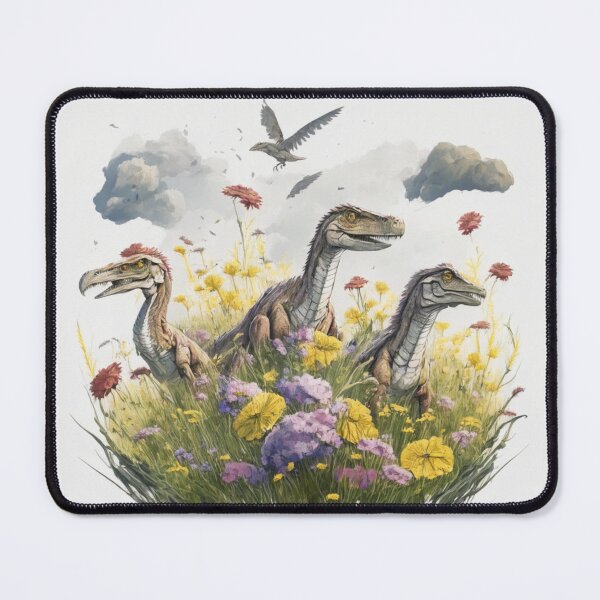 Item preview, Velociraptors in a Meadow designed and sold by HolidayBug.