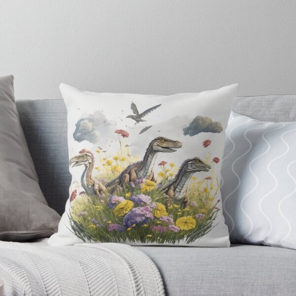 Item preview, Velociraptors in a Meadow designed and sold by HolidayBug.