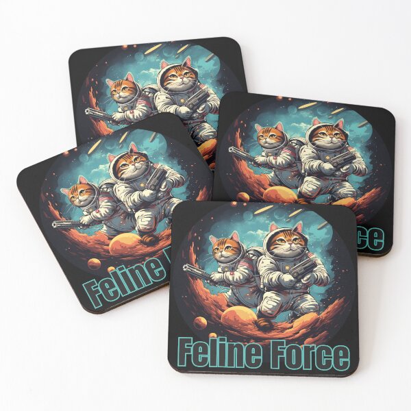 Item preview, Cute Astronaut Cats In Space Funny Feline designed and sold by Naive-Genius.