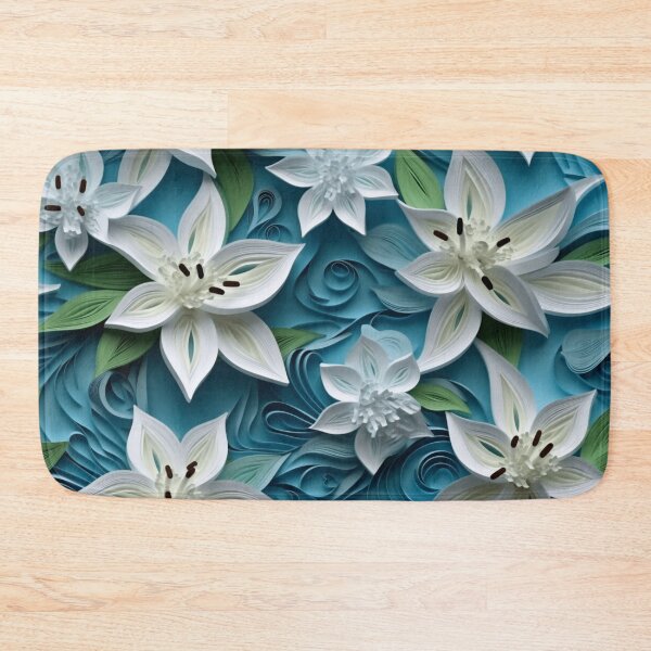 Item preview, Elegant Lilies: Paper Quilling Seamless Pattern designed and sold by EVA4designs.