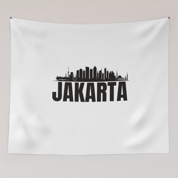 Item preview, Jakarta city illustation  designed and sold by DeluxBee.