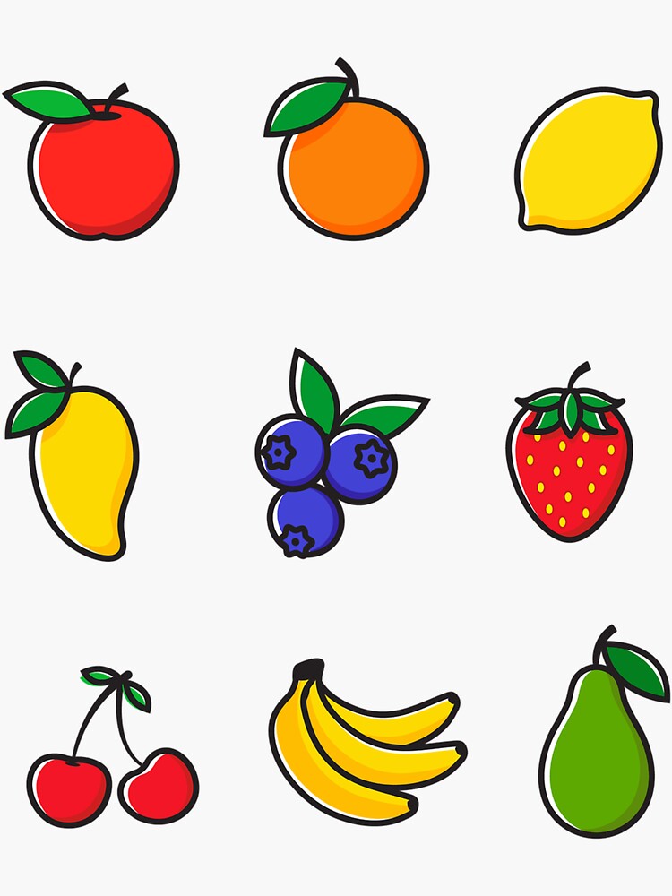 Easy Fruit Drawings- How To Draw and Paint An Apple, Banana, Orange