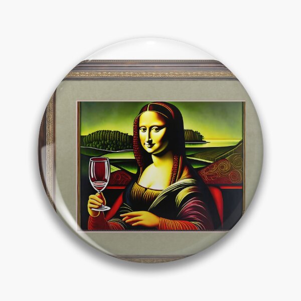 Item preview, mona lisa drinks wine designed and sold by diego armando moreno perez.