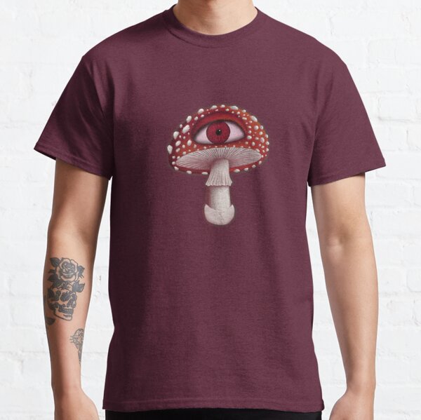 Disover Fly Agaric Eyeball Red Mushroom  | Classic T-Shirt