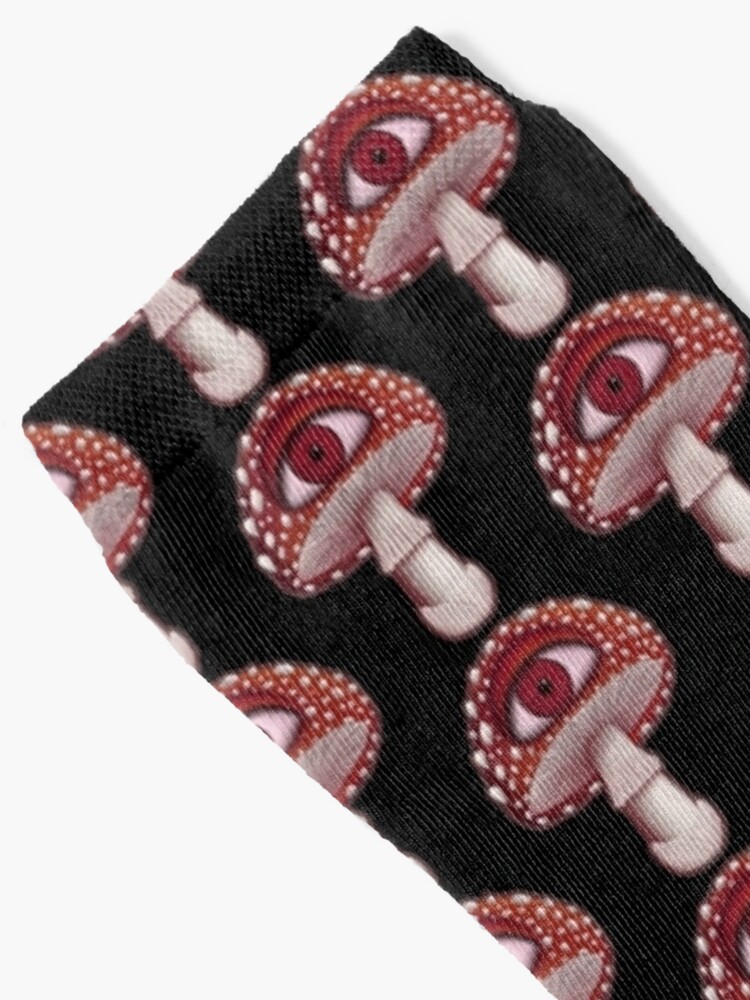 Discover Fly Agaric Eyeball Red Mushroom  | Socks