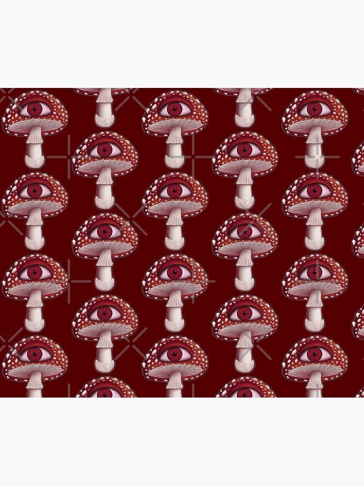 Disover Fly Agaric Eyeball Red Mushroom  | Tapestry