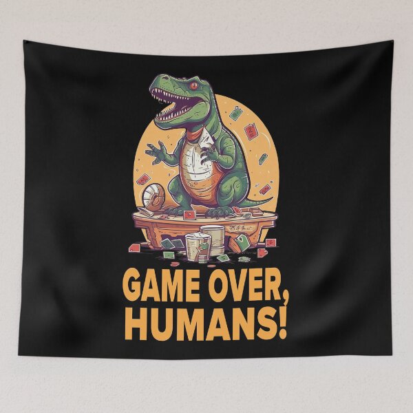 Item preview, Boardgamer T-REX - Game over, humans! designed and sold by Tee-Magination.