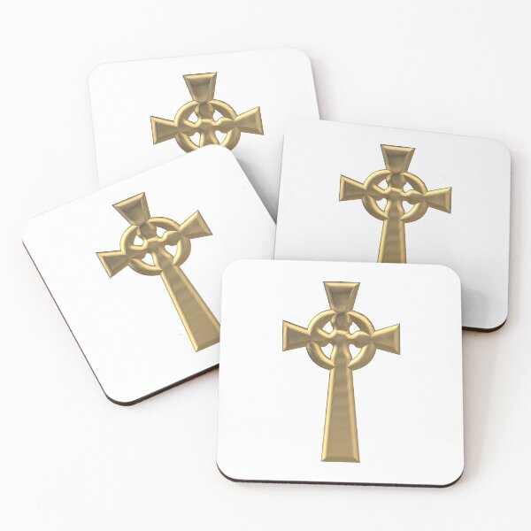 Item preview, Golden 3-D Look Celtic Cross designed and sold by Artist4God.