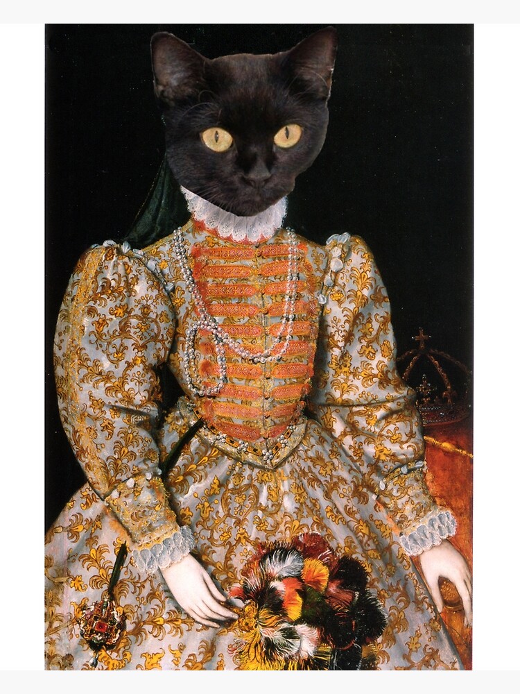 "Queen Elizabeth Cat" Poster for Sale by vanitymalady Redbubble