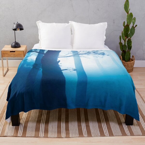 Item preview, Forest in misty blue moonlight. Image created using geometric shapes designed and sold by EdgyEdgeArt.