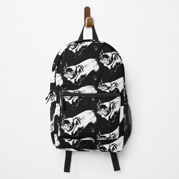 Item preview, Bulldog with bow, looking at the camera; in Black and white designed and sold by Memories-in-Pet.