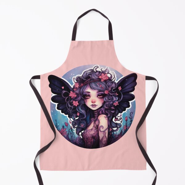 Item preview, Adorable Pastel Goth Magical Fairy in Midnight Garden designed and sold by 20th-eclipse.