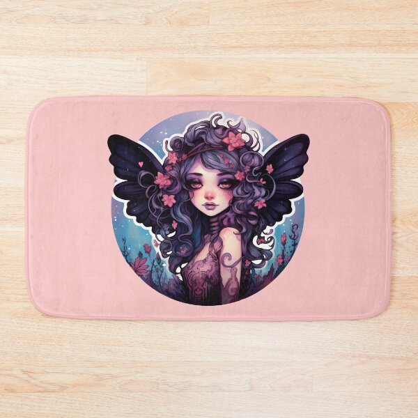 Item preview, Adorable Pastel Goth Magical Fairy in Midnight Garden designed and sold by 20th-eclipse.