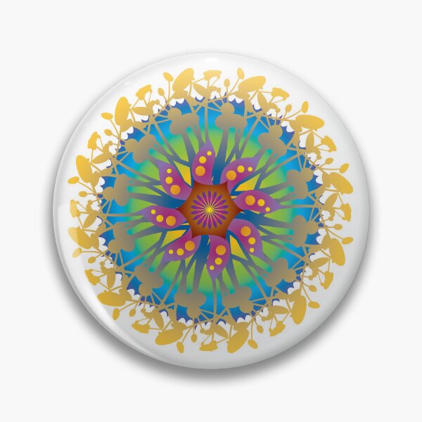Item preview, Colorful Mandala Wheel of Energy Flower Harmony Round Circle Beauty Rainbow designed and sold by InfinityDsigns.