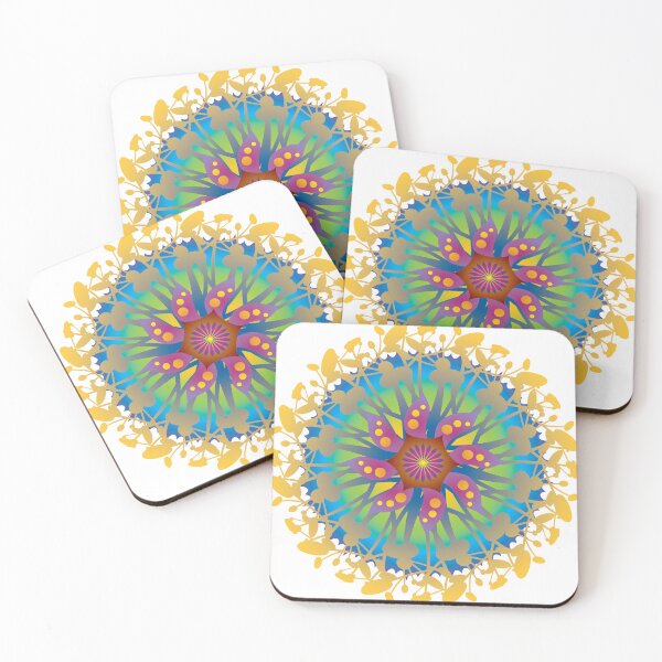 Item preview, Colorful Mandala Wheel of Energy Flower Harmony Round Circle Beauty Rainbow designed and sold by InfinityDsigns.