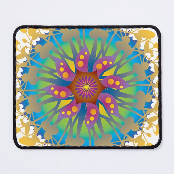Item preview, Colorful Mandala Wheel of Energy Flower Harmony Round Circle Beauty Rainbow designed and sold by InfinityDsigns.